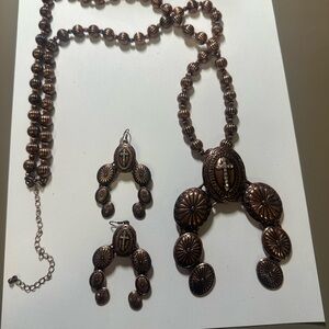 Elegant Copper Jewelry Set